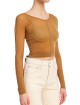 Коричневый топ HELMUT LANG: фото 3 Коричневый топ HELMUT LANG: фото 3 - Invogue